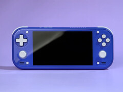 De RG 55G1 heeft een ontwerp dat lijkt op dat van de Switch Lite. Afgebeeld: de draagbare gameconsole in de kleur Indigo.