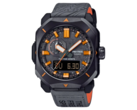 De Casio Pro Trek PRW-6900TFS serie (afbeelding) wordt geleverd met een donkergrijze kast en wijzerplaat, geaccentueerd door oranje markeringen en wijzers. (Afbeeldingsbron: @morgan_gshock op Instagram)
