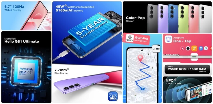 De belangrijkste kenmerken van de Infinix Hot 60i (Afbeelding bron: Infinix)