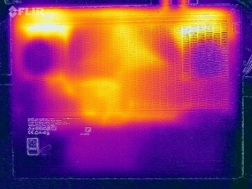 Stresstest oppervlaktetemperaturen (bovenkant)