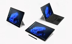 De One-netbook T1 zal het moderne design missen van de Surface Pro 8. (Beeldbron: One-netbook)