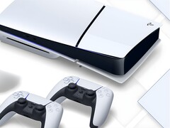 PS5-console getoond met twee controllers (Afbeelding bron: Sony Interactive Entertainment met bewerkingen)