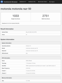 (Afbeeldingsbron: Geekbench)