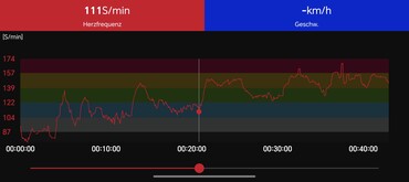 Hartslagcurve: Polar H10