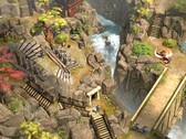 Een afbeelding van een omgeving in Shadow Tactics: Blades of the Shogun, nu met 90% korting op Steam.