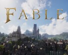 Het Fable-logo met de wereld van Albion op de achtergrond