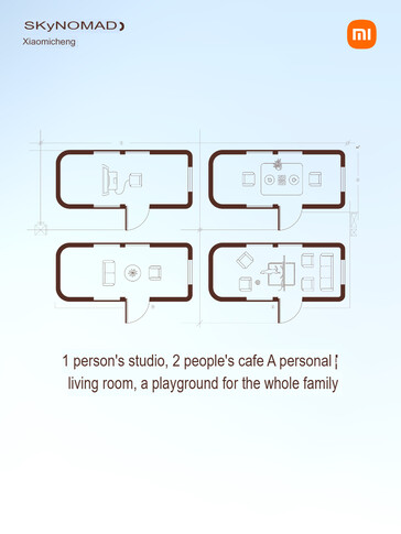 Ontwerpte plattegronden van de Sky Nomad N90