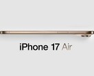 Onofficiële render van de geruchtmakende iPhone 17 Air. (Afbeeldingsbron: MacRumors - bewerkt)