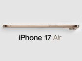 Onofficiële render van de geruchtmakende iPhone 17 Air. (Afbeeldingsbron: MacRumors - bewerkt)