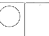 Het nieuwste "OnePlus Fold" schema. (Bron: Digital Chat Station via Weibo)