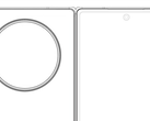 Het nieuwste "OnePlus Fold" schema. (Bron: Digital Chat Station via Weibo)