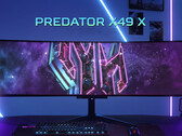De Predator X49 X lijkt hetzelfde Gen 2 QD-OLED paneel te delen als de recente RedMagic en Philips Evnia versies. (Afbeeldingsbron: Acer)