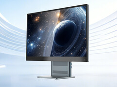 De AideaONE R27 van de voorkant, met de luidsprekers aan de voorkant zichtbaar.