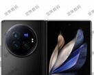 Een "X Fold3 Pro" render. (Bron: Weibo)