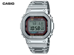 De Casio GMW-B5000D-1C (afbeelding) heeft een rode accentring rond de binnenrand van de metalen ring. (Afbeelding bron: Great G-Shock World)