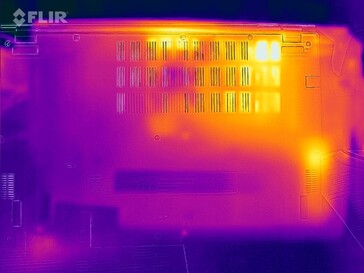 Warmteproductie onderkant (lading)