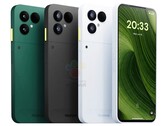 De Fairphone 6 zal naar verluidt verkrijgbaar zijn in drie kleuren, waaronder Forest Green en Cloud White. (Afb. bron: Winfuture)