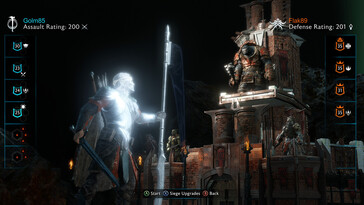 Een afbeelding van een interface in Middle-earth: Shadow of War.