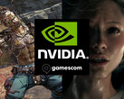 Nvidia Gamescom 2025 banner met nieuwe DLSS 4 games (bron: Nvidia, Gamescom met bewerkingen)