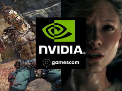 Nvidia Gamescom 2025 banner met nieuwe DLSS 4 games (bron: Nvidia, Gamescom met bewerkingen)