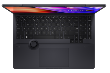 Asus ProArt StudioBook 16 3D OLED - Toetsenbord met Asuis Dial. (Beeldbron: Asus)