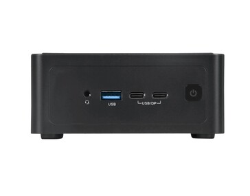 I/O aan de voorkant van de NovaCustom NUC Box mini PC. (Afbeeldingsbron: NovaCustom)