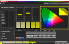 CalMAN verzadiging (profiel: P3)