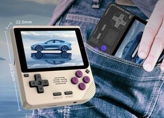 Powkiddy verkoopt de V10 als zakformaat, net als veel andere recente retro gaming-handhelds. (Afbeeldingsbron: Powkiddy - bewerkt)