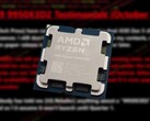De huidige AMD X3D-processoren, zoals de Ryzen 7 9800X3D en de Ryzen 9 9950X3D, vertrouwen op één 3D V-Cache-blok van 64 MB. (Afbeelding bron: Notebookcheck, Moore's Law Is Dead op YouTube, bewerkt)