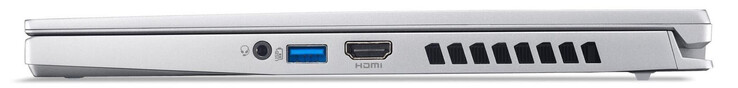 Rechterkant: Audio-aansluiting, USB 3.2 Gen 2 (USB-A), HDMI 2.1
