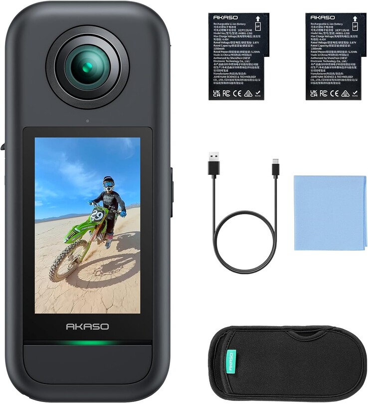 De Akaso 360 actiecamera standaardbundel (Afbeelding bron: Akaso)
