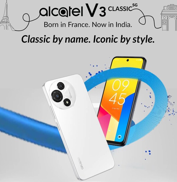 De Alcatel V3 Classic 5G zal een NXTVISION-scherm hebben. (Afbeeldingsbron: Flipkart)