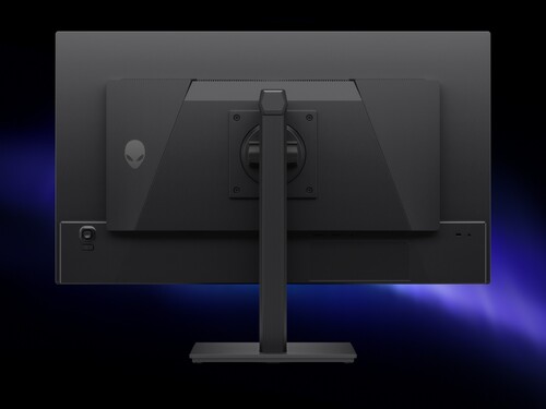 Achterkant van Alienware AW2726DM 27-inch OLED gaming-monitor getoond