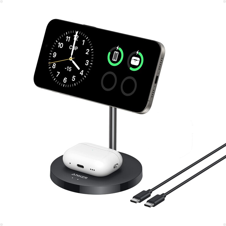 De Anker MagGo draadloze oplader (2-in-1 standaard). (Afbeeldingsbron: Anker)