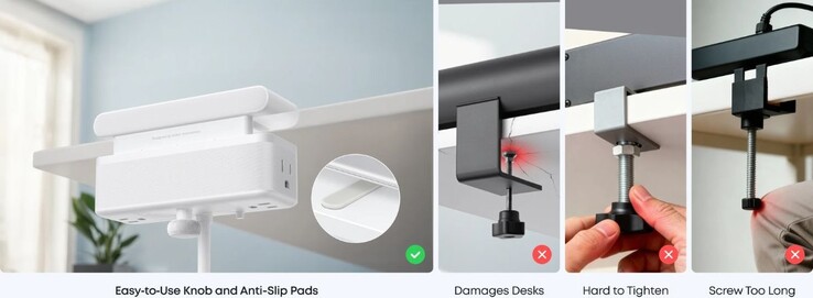 De Anker Nano Power Strip (10-in-1, 70W, Klem)