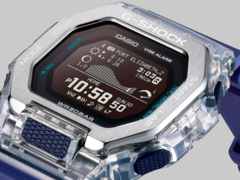 De nieuwe Casio GBX-100S horloges ruilen de kast van massief hars in voor een doorzichtige skeletkast en combineren deze met een geborstelde roestvrijstalen lunette. (Afbeelding bron: Casioblog)