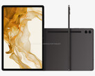 De Galaxy Tab S9 FE Plus in een van de vier vermeende lanceringskleuren. (Afbeeldingsbron: @OnLeaks &amp; WolfofTablet)