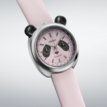 De Seiko power design project panda-chronograaf in wit
