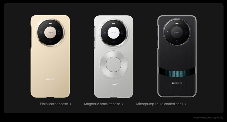 Huawei verkoopt een paar officiële hoesjes voor de Mate 80 Pro, waaronder één die vloeibare koeling biedt. (Afbeeldingsbron: Huawei)
