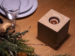 De JVCKenwood WDS-01 draadloze luidspreker maakt gebruik van hout voor de behuizing en de driver. (Afbeeldingsbron: JVCKenwood)