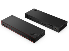 Lenovo&#039;s nieuwe Thunderbolt 5 dock lijkt relatief compact te zijn gezien de poorten die het bevat. (Afbeeldingsbron: via Evan Blass)