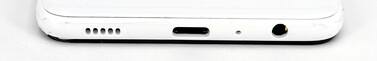 Onderkant: luidspreker, USB-C-poort, microfoon, 3,5 mm audiopoort