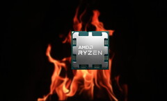 AMD Zen 4 CPU's kunnen moeilijk te koelen zijn, zelfs met AIO's. (Bron: Cullan Smith op Unsplash/AMD-bewerkt)