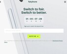 De Fairphone 6 zou op 25 juni om 11 uur CET aangekondigd kunnen worden (Screenshot van: Fairphone.com).