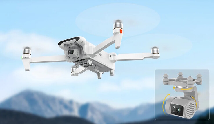 De drone kan 4K60 video opnemen (Afbeelding bron: Fimi)
