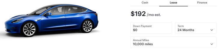 Preowned Model 3 leasen met nul aanbetaling.