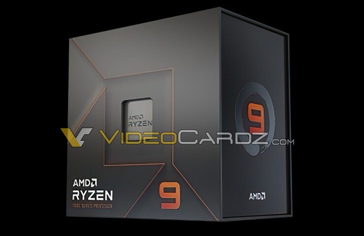 Vermeende AMD Ryzen 9 7000 retail verpakking. (Bron: VideoCardz)