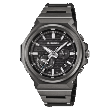 Het G-Shock GST-B1000BD-1A horloge heeft een zwarte wijzerplaat