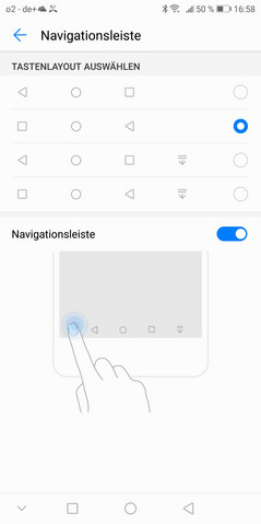 Android navigatie-opties
