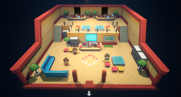 Afbeelding: Een screenshot van de gameplay uit Pokémon Gamma Emerald.